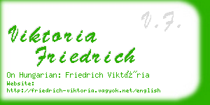 viktoria friedrich business card
